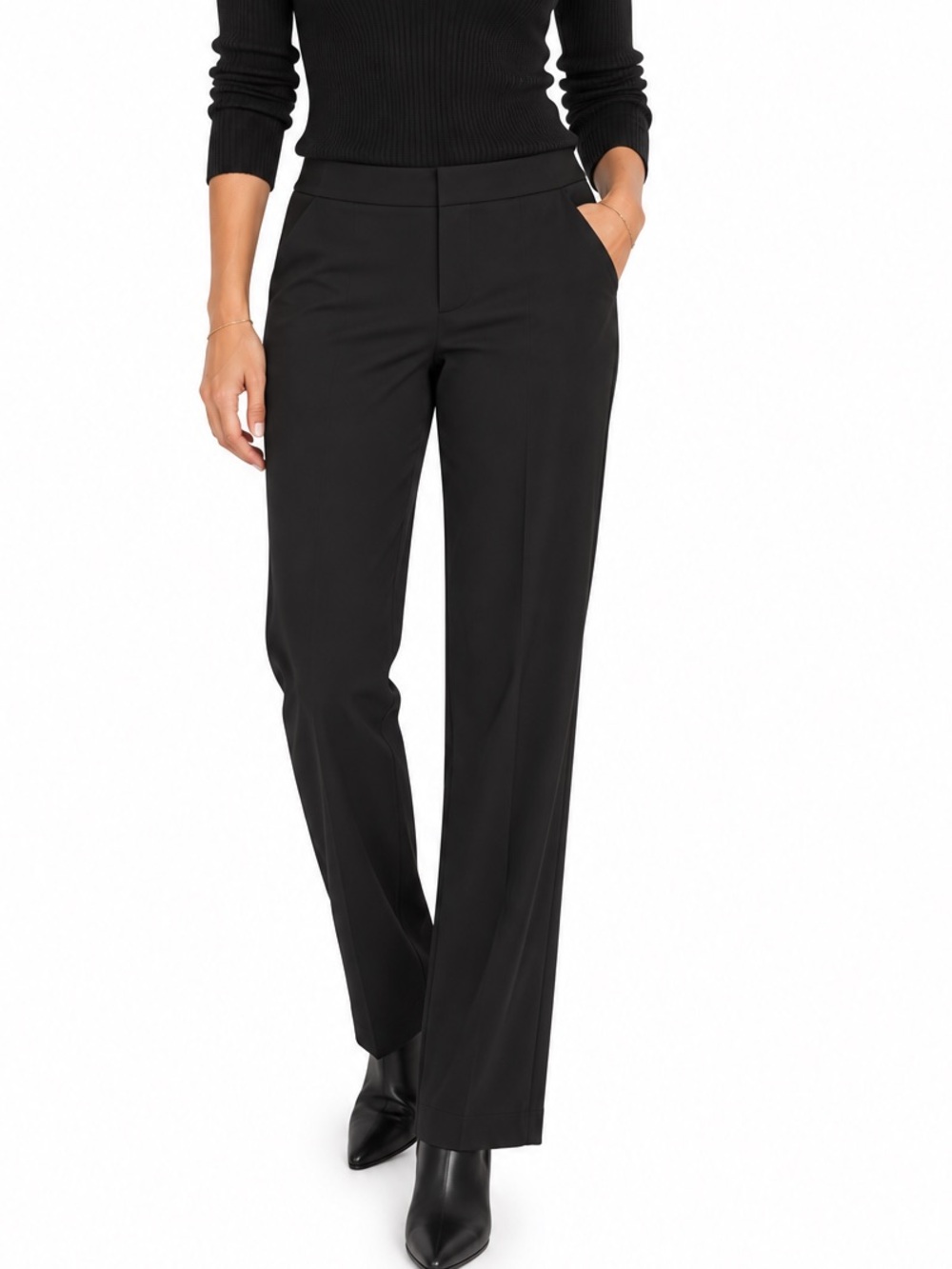 Dana Buchman Black Dress Pants Straight Leg Slacks | Size 18